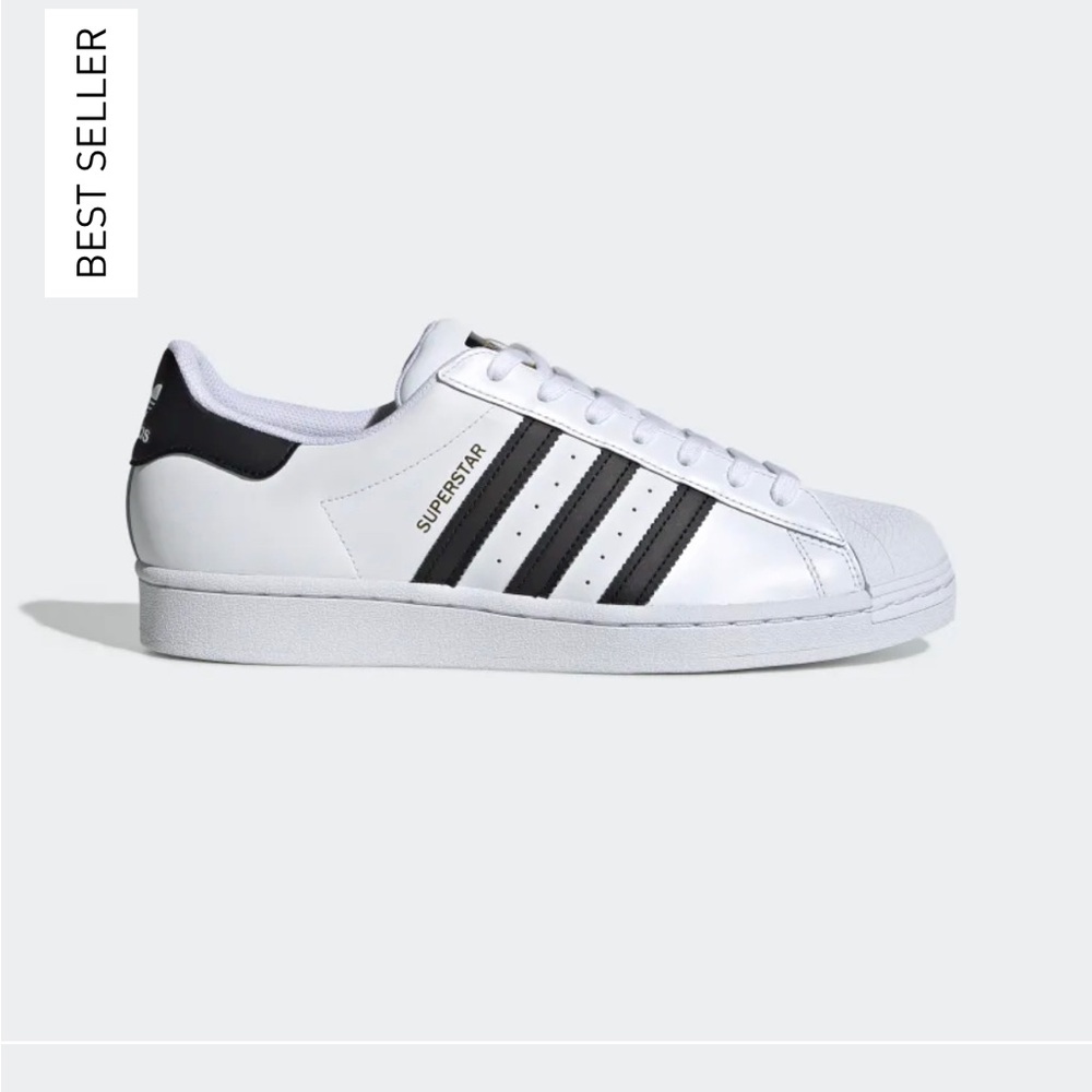 Adidas superstar men’s black sz us 8.5 in good condition